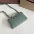 「#7068」Loro pian Extra Pocket L19 silver buckle - FAI8393 - 19x6.5x11cm - Artemisia leaf green 「#7068」Loro pian Extra Pocket L19 silver buckle - FAI8393 - 19x6.5x11cm - Artemisia leaf green