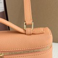 「#7069」Loro pian Extra Pocket L19 gold buckle - FAI8393 - 19x6.5x11cm - cinnamon orange
