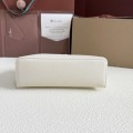 「#7070」Loro pian Extra Pocket L19 gold buckle - FAI8393 - 19x6.5x11cm - Tender white