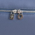 「#7074」Loro pian Extra Pocket L19 silver buckle - FAI8393 - 19x6.5x11cm - cold indigo