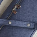 「#7074」Loro pian Extra Pocket L19 silver buckle - FAI8393 - 19x6.5x11cm - cold indigo