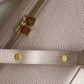 「#7075」Loro pian Extra Pocket L19 gold buckle - FAI8393 - 19x6.5x11cm - cream honey