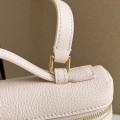 「#7075」Loro pian Extra Pocket L19 gold buckle - FAI8393 - 19x6.5x11cm - cream honey