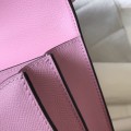 「#4103」Hermès Pink Constance Gold Buckle Bag 19cm