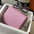 「#4103」Hermès Pink Constance Gold Buckle Bag 19cm
