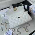 「#10005」Chanel Dark Horse Kelly Long Handle Bag Lychee Cowhide 19*10*4.5cm