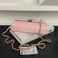 「#10007」Chanel Dark Horse Kelly Long Handle Bag Lychee Cowhide 19*10*4.5cm