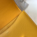 「#4105」 Hermès Yellow Constance Gold Buckle Bag 19cm