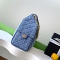 「#10019」 Chanel Hobo Underarm Bag Hippie Underarm Bag Small AS5293 30*26*14