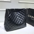 「#10023」 Chanel 103Chanel Piping Chain Tote Pearlescent Cowhide Size 38*32*14cm