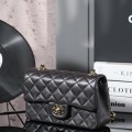 「#10024」Chanel Iron Grey Classic Flap 20cm