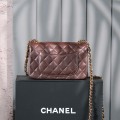 「#10025」Chanel Coffee Brown Classic Flap 20cm