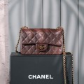 「#10025」Chanel Coffee Brown Classic Flap 20cm