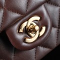 「#10025」Chanel Coffee Brown Classic Flap 20cm