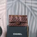 「#10027」Chanel Coffee Brown Classic Flap 25cm