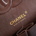「#10027」Chanel Coffee Brown Classic Flap 25cm