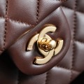 「#10027」Chanel Coffee Brown Classic Flap 25cm
