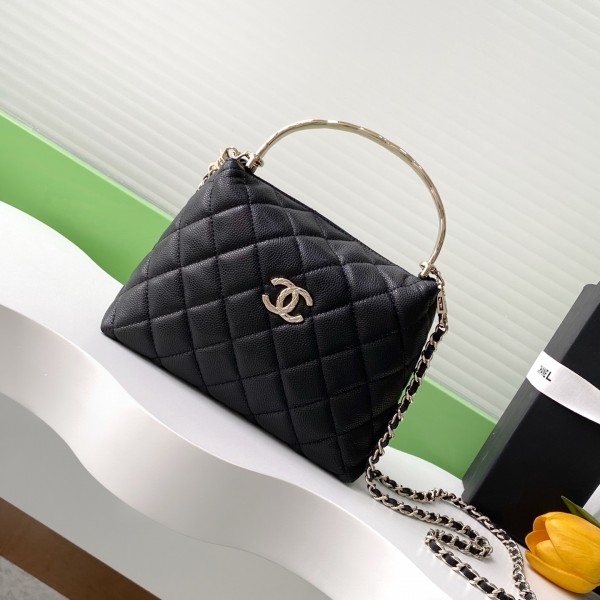 「#10028」Chanel handle lunch box bag  AP4591 14.5*18.5*7cm