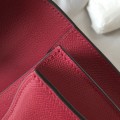 「#4108」 Hermès Red Constance Gold Buckle Bag 19cm