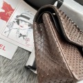 「#10029」Chanel South African python leather custom model with full deerskin lining 01112 25.5*7*16CM