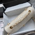 「#10031」Chanel South African python leather custom model with full deerskin lining 01112 25.5*7*16CM