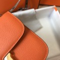 「#4109」 Hermès Orange Constance Gold Buckle Bag 19cm 「#4109」 Hermès Orange Constance Gold Buckle Bag 19cm