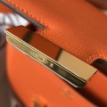 「#4109」 Hermès Orange Constance Gold Buckle Bag 19cm 「#4109」 Hermès Orange Constance Gold Buckle Bag 19cm