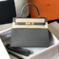 「#4012」 Hermes Pewter Gray Kelly 25cm 「#4012」 Hermes Pewter Gray Kelly 25cm