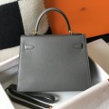 「#4012」 Hermes Pewter Gray Kelly 25cm 「#4012」 Hermes Pewter Gray Kelly 25cm