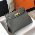 「#4012」 Hermes Pewter Gray Kelly 25cm 「#4012」 Hermes Pewter Gray Kelly 25cm