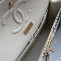 「#10055」Chanel South African python leather custom model with full deerskin lining 01112 25.5*7*16CM