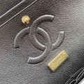 「#10056」Chanel South African python leather custom model with full deerskin lining 01112 25.5*7*16CM