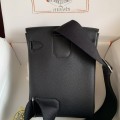「#4112」Hermès black HAC A DOS 18*8*25.5cm