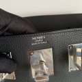 「#4112」Hermès black HAC A DOS 18*8*25.5cm