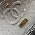 「#10063」Chanel South African python leather custom model with full deerskin lining 01112 25.5*7*16CM