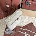 「#7103」Loro pian Extra Pocket L23.5 silver buckle - FAM6491 - 21✖️23.5✖️8cm - light beige 「#7103」Loro pian Extra Pocket L23.5 silver buckle - FAM6491 - 21✖️23.5✖️8cm - light beige