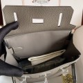 「#4115」 Hermes Elephant Grey HAC A DOS 18*8*25.5cm