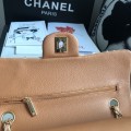 「#10075」Chanel South African python leather custom model with full deerskin lining 01112 25.5*7*16CM