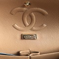 「#10075」Chanel South African python leather custom model with full deerskin lining 01112 25.5*7*16CM