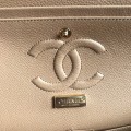 「#10081」Chanel South African python leather custom model with full deerskin lining 01112 25.5*7*16CM
