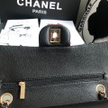 「#10086」Chanel South African python leather custom model with full deerskin lining 01112 25.5*7*16CM