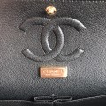 「#10086」Chanel South African python leather custom model with full deerskin lining 01112 25.5*7*16CM