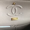 「#10088」Chanel South African python leather custom model with full deerskin lining 01112 25.5*7*16CM