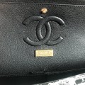 「#10089」Chanel South African python leather custom model with full deerskin lining 01112 25.5*7*16CM