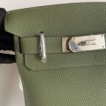 「#4119」Hermes Dark Green HAC A DOS 18*8*25.5cm