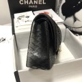 「#10100」Chanel South African python leather custom model with full deerskin lining 01112 25.5*7*16CM