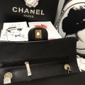 「#10100」Chanel South African python leather custom model with full deerskin lining 01112 25.5*7*16CM