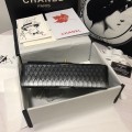 「#10100」Chanel South African python leather custom model with full deerskin lining 01112 25.5*7*16CM