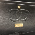「#10100」Chanel South African python leather custom model with full deerskin lining 01112 25.5*7*16CM