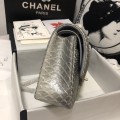 「#10101」Chanel South African python leather custom model with full deerskin lining 01112 25.5*7*16CM